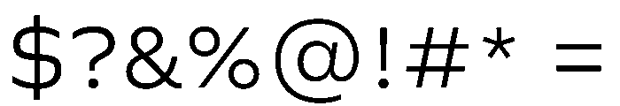 FLScienceSans Light Font OTHER CHARS
