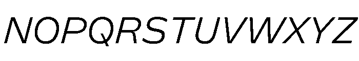 FLScienceSans LightItalic Font UPPERCASE