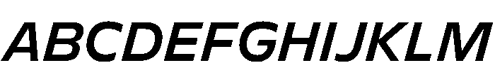 FLScienceSans MediumItalic Font UPPERCASE
