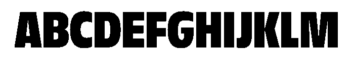 FLScienceSans NarrowBlack Font UPPERCASE