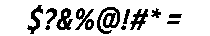 FLScienceSans NarrowBoldItalic Font OTHER CHARS