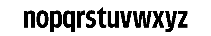 FLScienceSans NarrowBold Font LOWERCASE