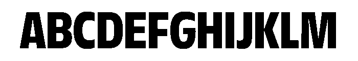 FLScienceSans NarrowDark Font UPPERCASE