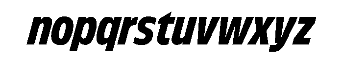 FLScienceSans NarrowDarkItalic Font LOWERCASE