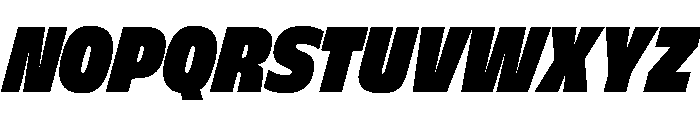 FLScienceSans NarrowDenseItalic Font UPPERCASE