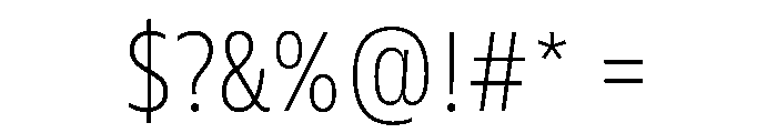 FLScienceSans NarrowFine Font OTHER CHARS