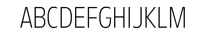FLScienceSans NarrowFine Font UPPERCASE