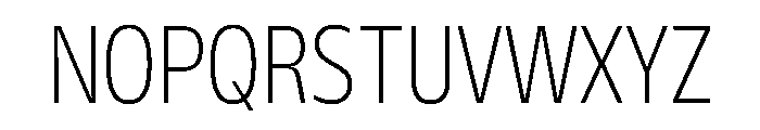 FLScienceSans NarrowFine Font UPPERCASE