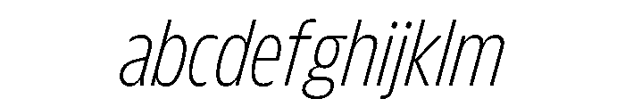 FLScienceSans NarrowFineItalic FONT