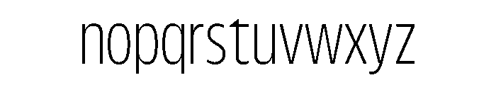 FLScienceSans NarrowFine Font LOWERCASE