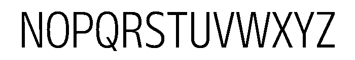 FLScienceSans NarrowLight Font UPPERCASE