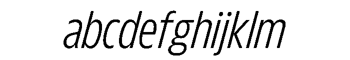 FLScienceSans NarrowLightItalic FONT