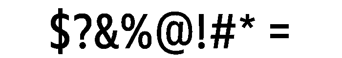 FLScienceSans NarrowMedium Font OTHER CHARS