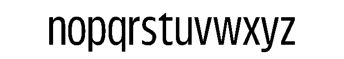 FLScienceSans NarrowRegular Font LOWERCASE