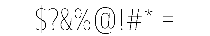 FLScienceSans NarrowThin Font OTHER CHARS