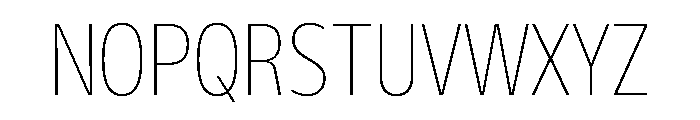 FLScienceSans NarrowThin Font UPPERCASE