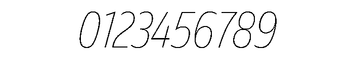 FLScienceSans NarrowThinItalic Font OTHER CHARS