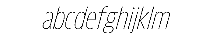 FLScienceSans NarrowThinItalic FONT