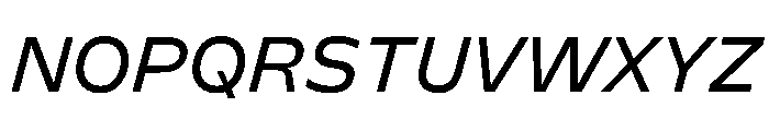 FLScienceSans RegularItalic Font UPPERCASE