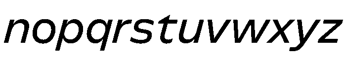 FLScienceSans RegularItalic Font LOWERCASE