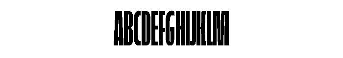 FLScienceSans SqueezedBlack Font UPPERCASE