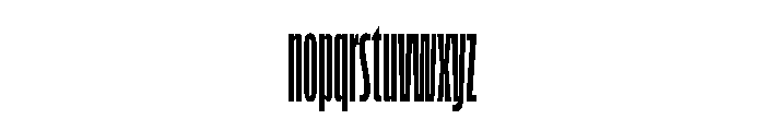 FLScienceSans SqueezedBold Font LOWERCASE