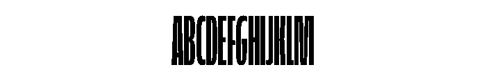 FLScienceSans SqueezedDark Font UPPERCASE