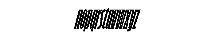 FLScienceSans SqueezedDarkItalic Font LOWERCASE