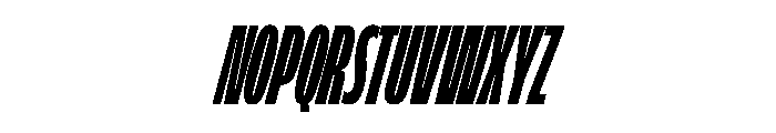 FLScienceSans SqueezedDenseItalic Font UPPERCASE