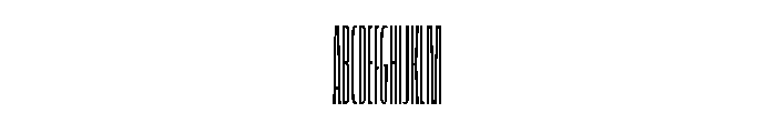 FLScienceSans SqueezedFine Font UPPERCASE
