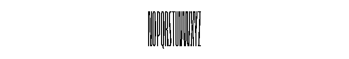 FLScienceSans SqueezedFine Font UPPERCASE