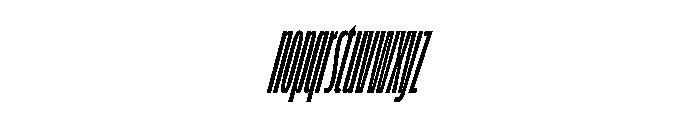 FLScienceSans SqueezedMediumItalic Font LOWERCASE