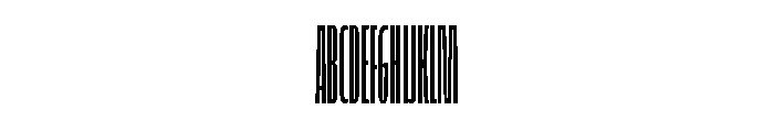 FLScienceSans SqueezedRegular Font UPPERCASE