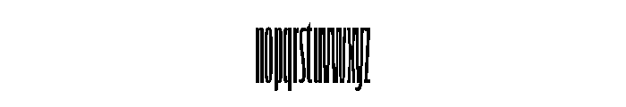 FLScienceSans SqueezedRegular Font LOWERCASE
