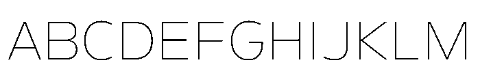 FLScienceSans Thin Font UPPERCASE
