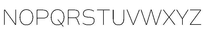 FLScienceSans Thin Font UPPERCASE