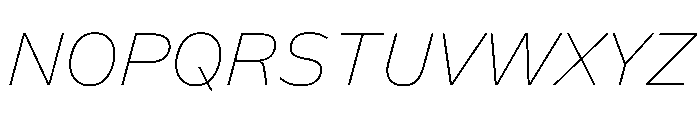FLScienceSans ThinItalic Font UPPERCASE
