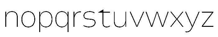 FLScienceSans Thin Font LOWERCASE