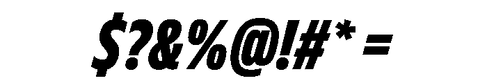 FLScienceSans TightBlackItalic Font OTHER CHARS