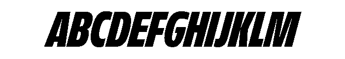 FLScienceSans TightBlackItalic Font UPPERCASE