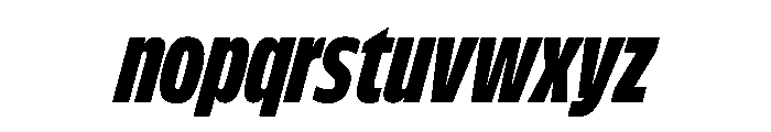 FLScienceSans TightBlackItalic Font LOWERCASE