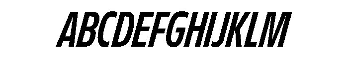 FLScienceSans TightBoldItalic Font UPPERCASE