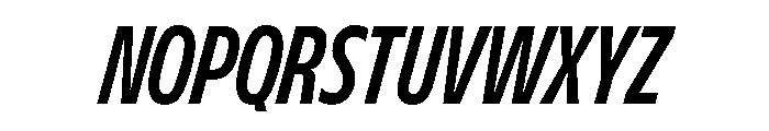 FLScienceSans TightBoldItalic Font UPPERCASE