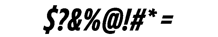 FLScienceSans TightDarkItalic Font OTHER CHARS