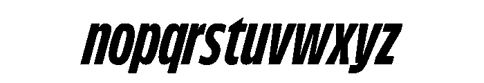 FLScienceSans TightDarkItalic Font LOWERCASE