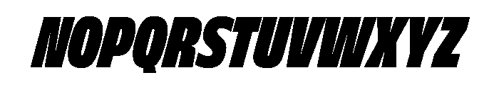 FLScienceSans TightDenseItalic Font UPPERCASE
