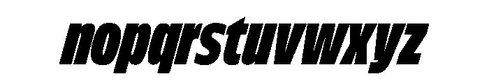 FLScienceSans TightDenseItalic Font LOWERCASE