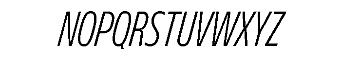 FLScienceSans TightLightItalic Font UPPERCASE