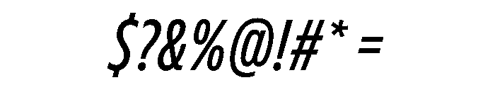 FLScienceSans TightMediumItalic Font OTHER CHARS