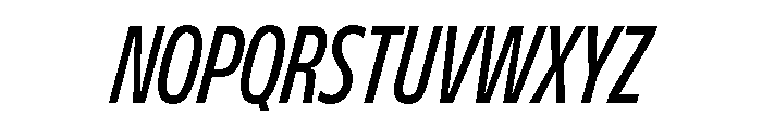 FLScienceSans TightMediumItalic Font UPPERCASE